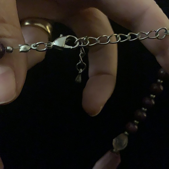 VNTG LARGE GLASS FLOWER NECKLACE FLAWS - Picture 4 of 5